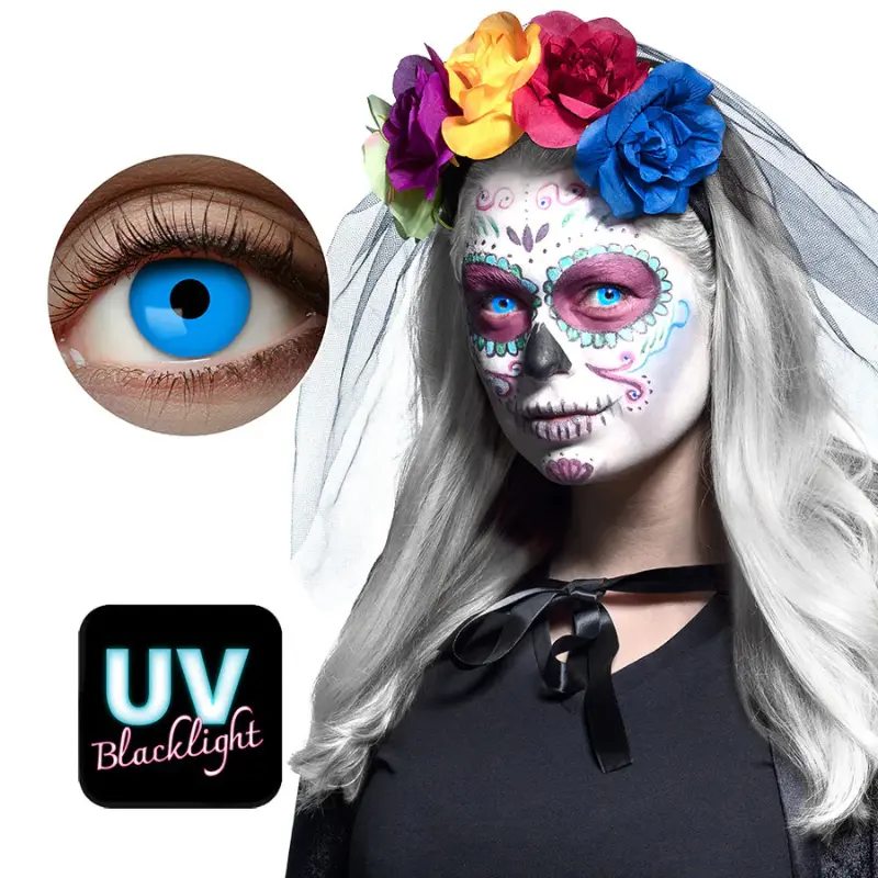 [ZOEW95] UV Blue Fashion Contact Lenses - 1 Month