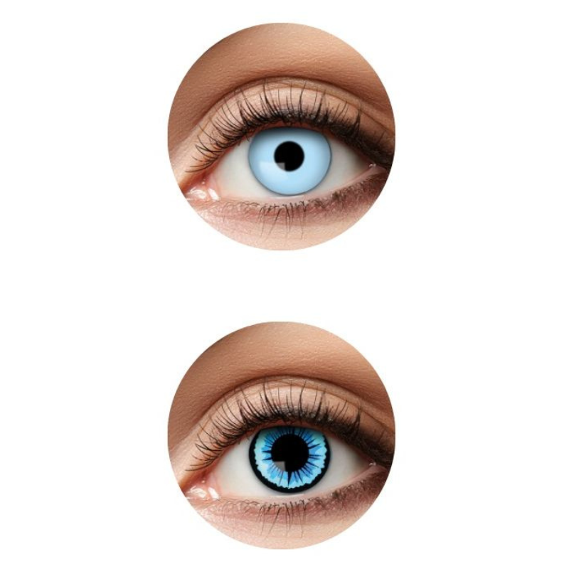 Lentilles faitaisies duo Ice blue / Angel - 3 mois