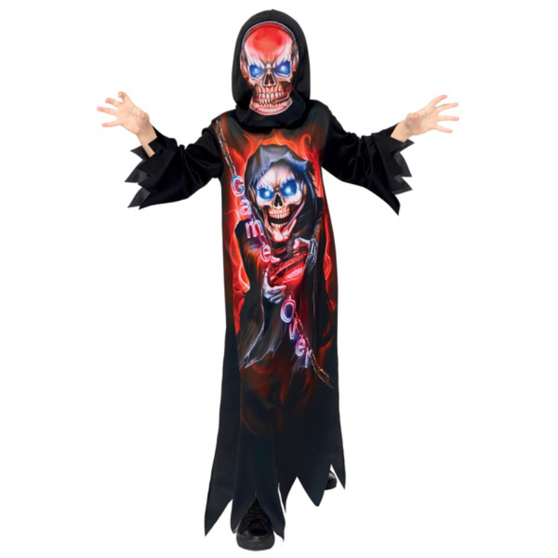 [AMS9911992] Gaming Skeleton Costume for Boys (8-10 ans /140 cm)