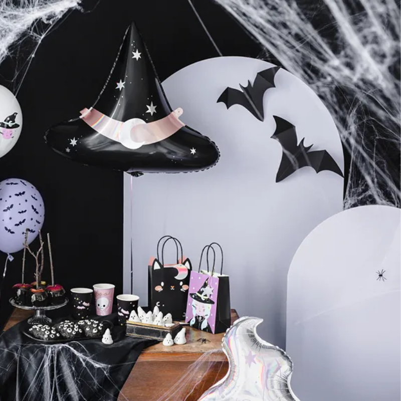 [PARZHN1] Décoration chauve-souris noires, lot de 3