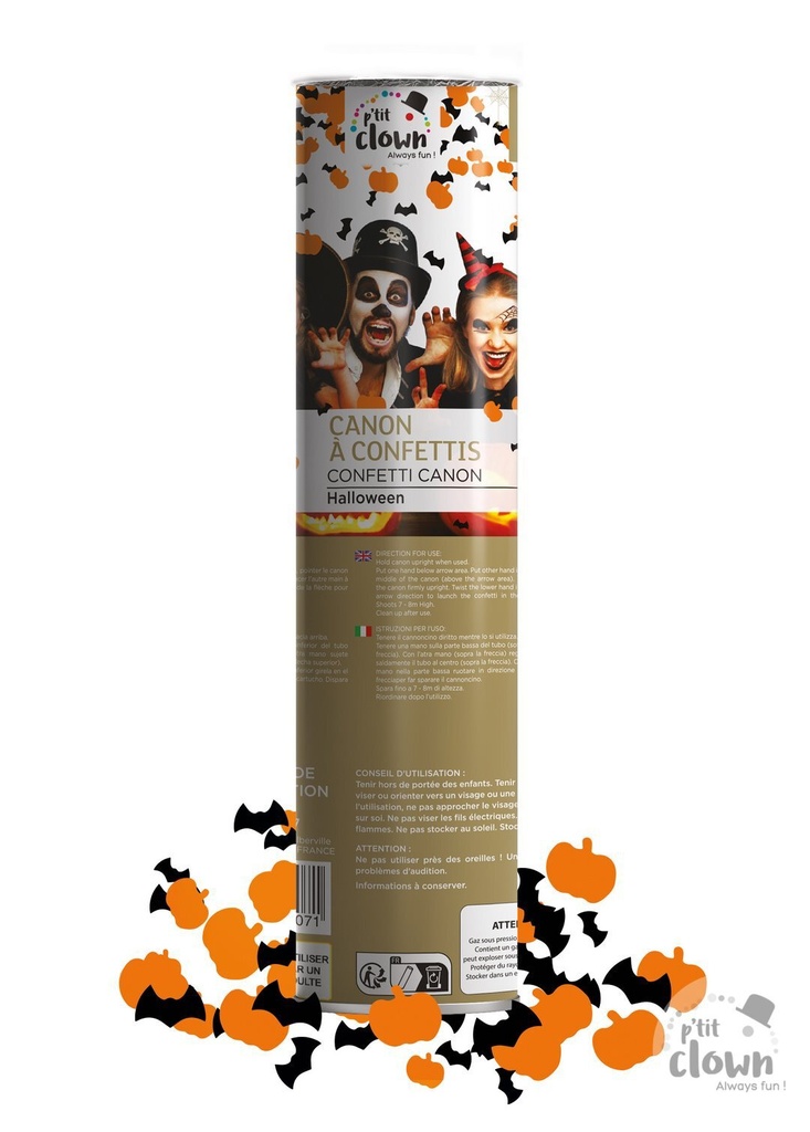 [PCL93007] Halloween Confetti Cannon 20 cm