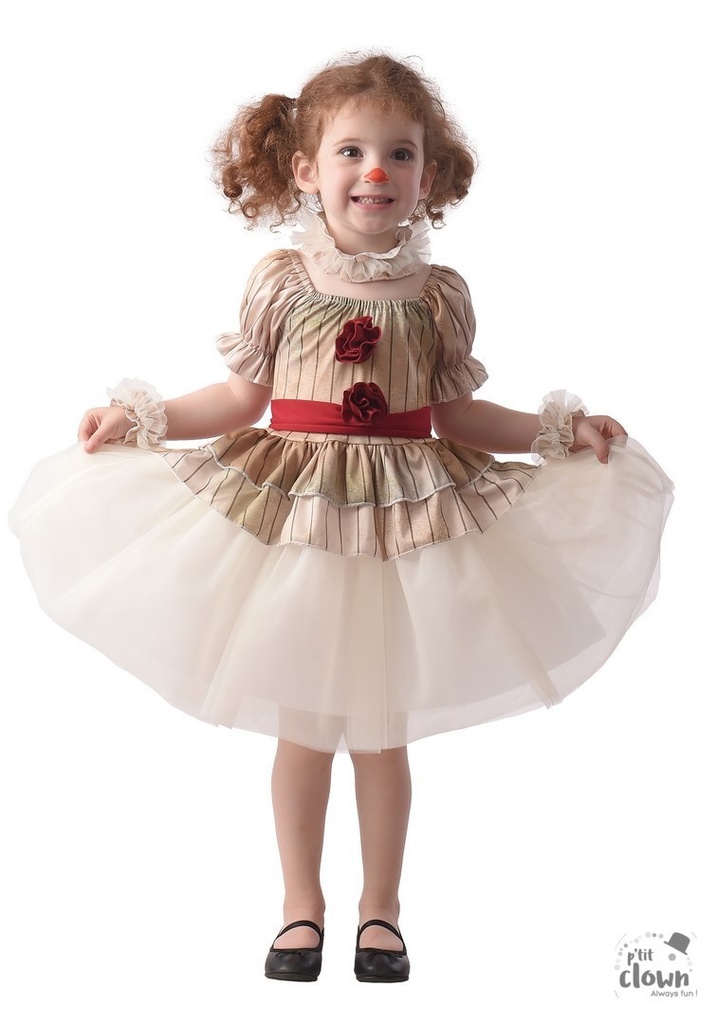 [PCL92712] Déguisement fille Clown 3/4 ans