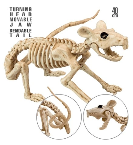 [WID21107] Rat skeleton decoration 40 cm