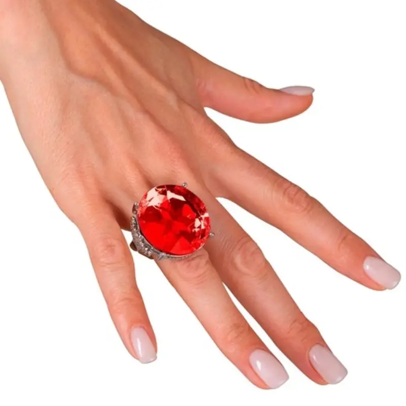 Bague pierre rouge - 3 modèles assortis