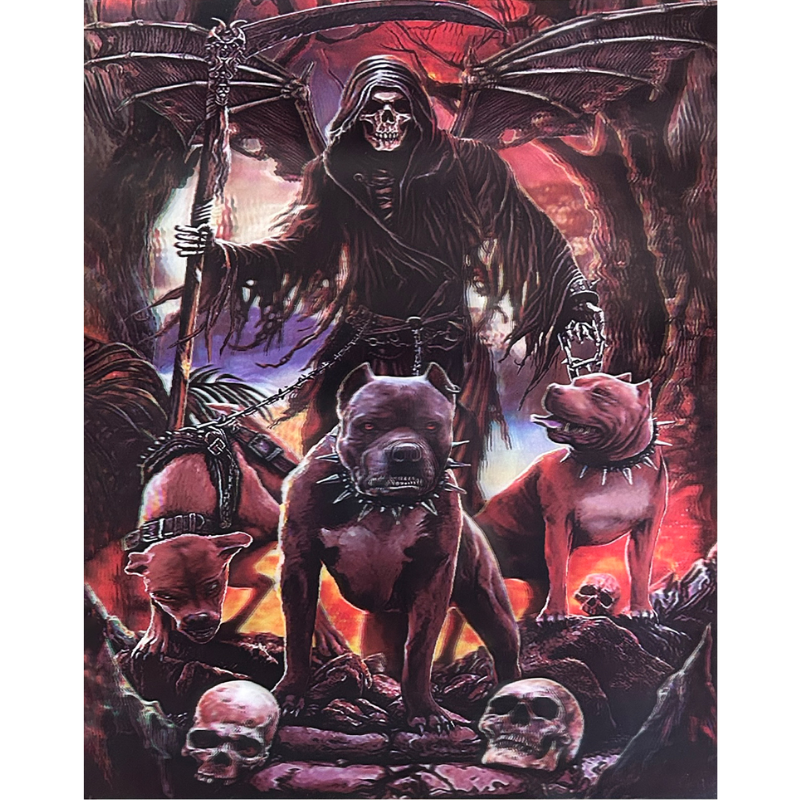 Affiche hologramme 5D halloween 30 x 40 cm