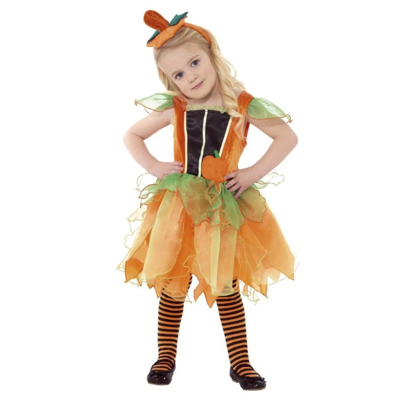 [SMI35673T1] Little Pumpkin Costume for Girls / 3-4 Years