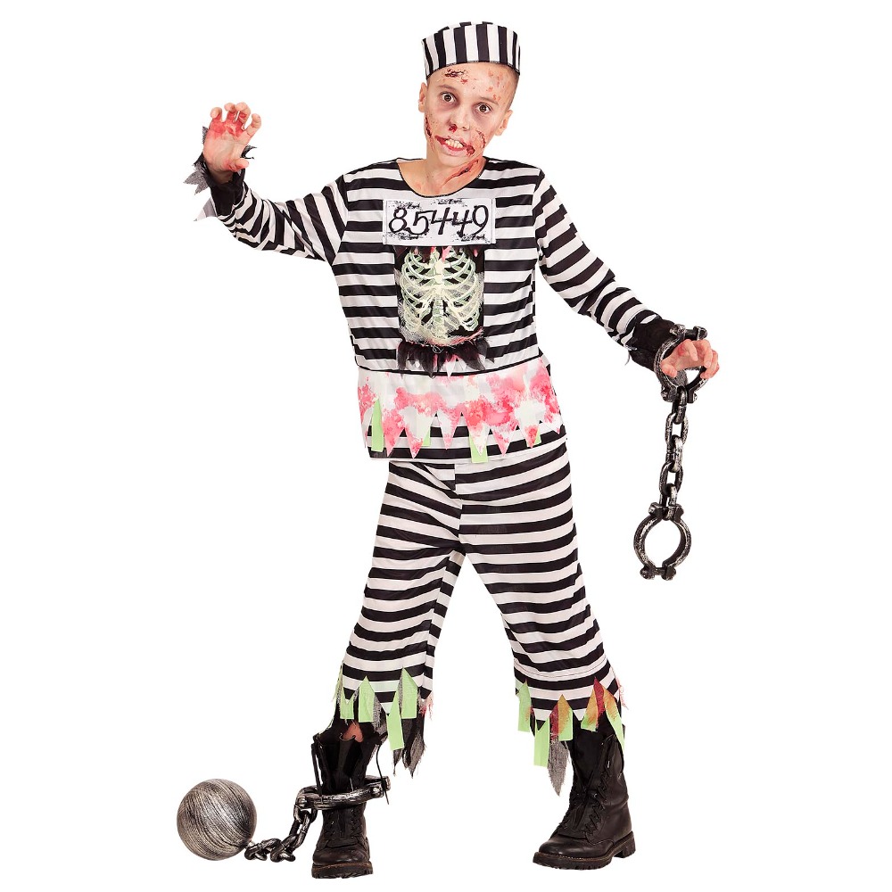 [WID07516] Déguisement de prisonnier zombie pour garçon (5-7 ans (128 cm))