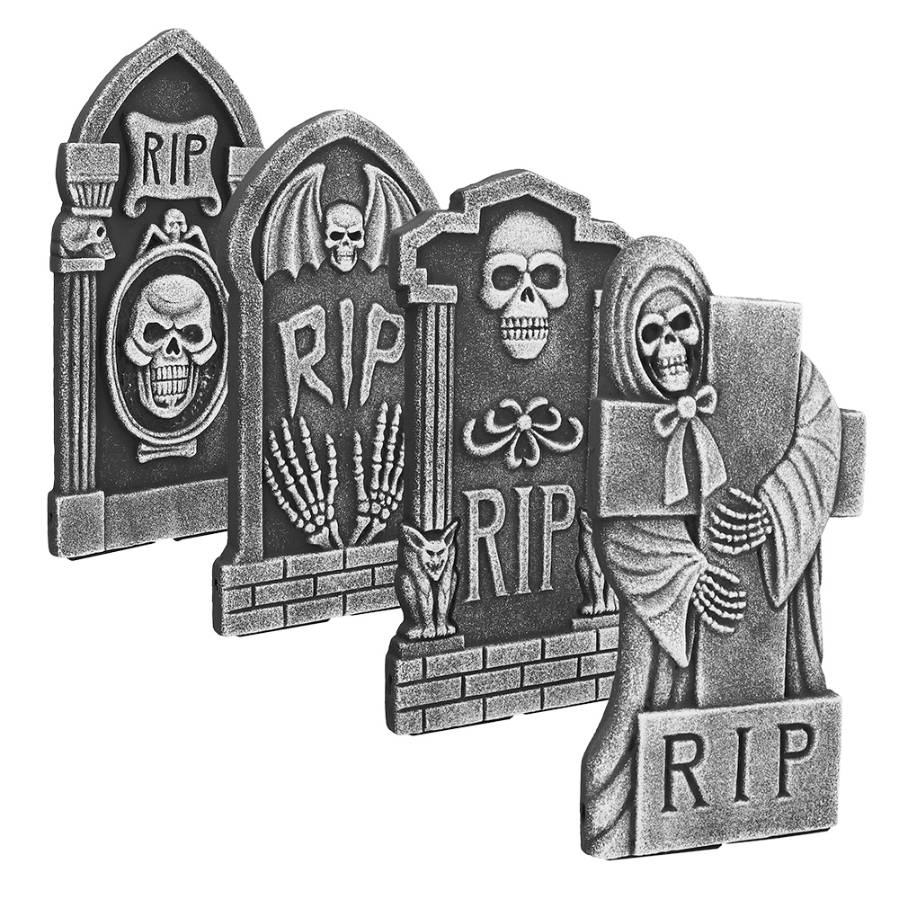 [BOL71990] "R.I.P." Tombstone 41 cm - 4 assorted designs