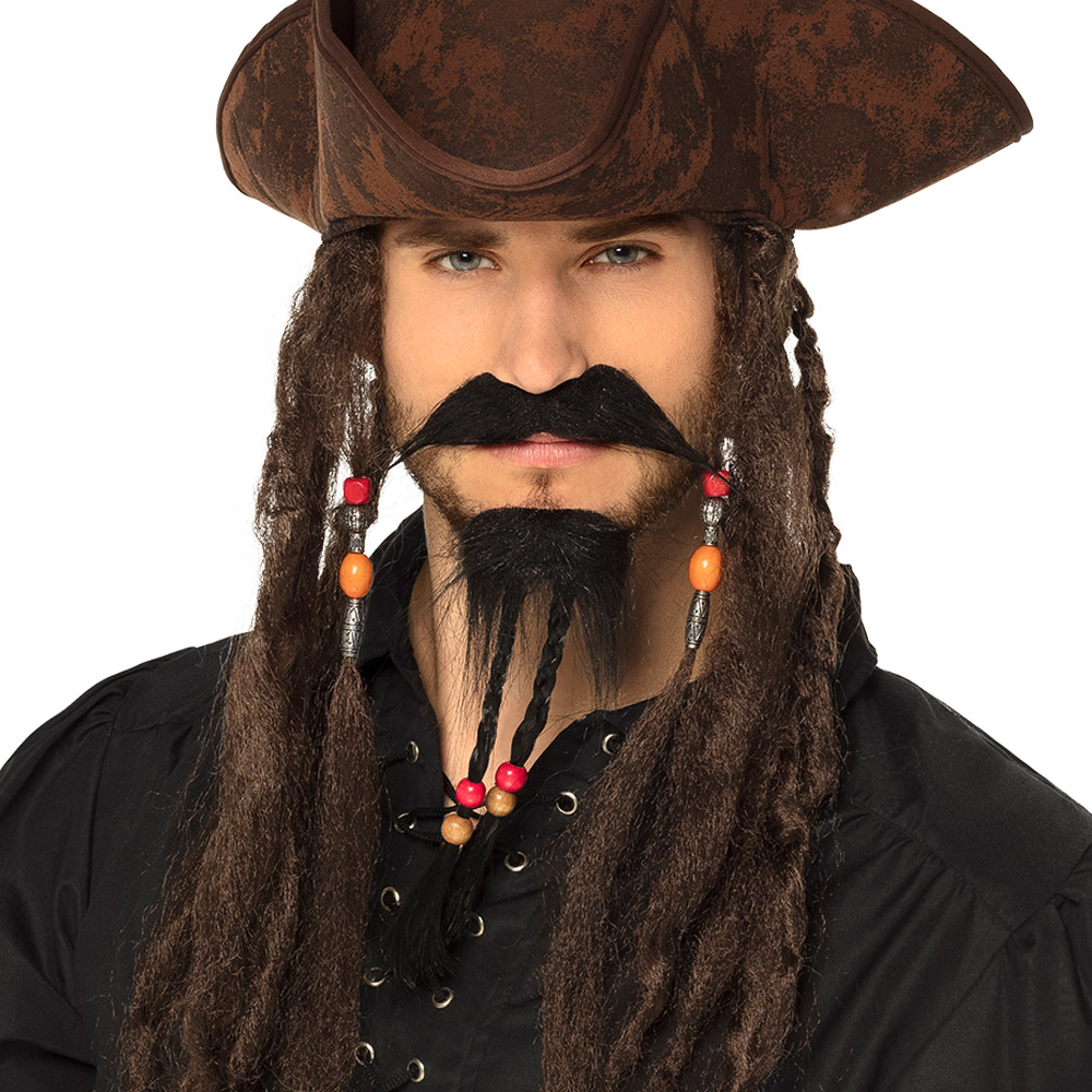 Set moustache et barbiche Pirate