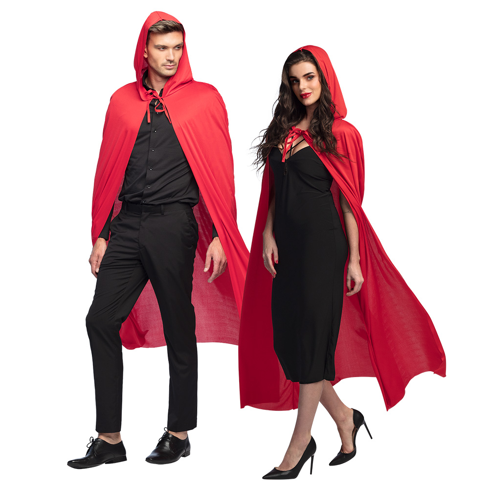 [BOL96937] Roter Kapuzenumhang 180 cm