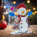 Bonhomme de neige effet miroir