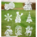 Schneespray mit Schablonen