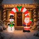 Arche gonflable de Noël lumineuse 2m40