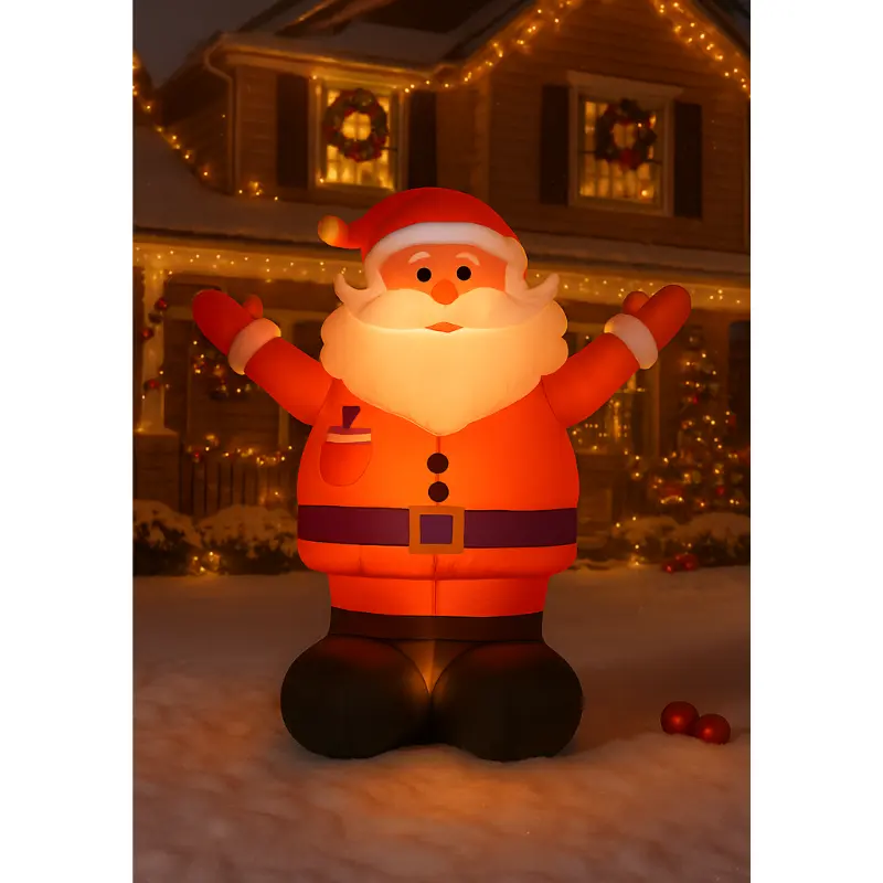 Père Noël gonflable géant