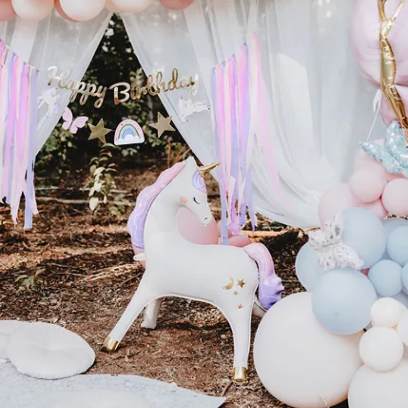 [PARFB247] Ballon Licorne sur pieds 95 cm (uniquement gonflable à l'air)