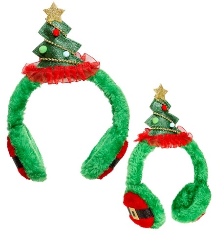 [WID09569] Ohrenwärmer mit Weihnachtsbaum