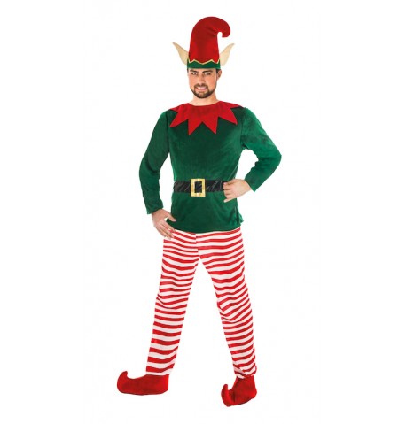 [CHAC4295M] Déguisement de Lutin de Noël pour homme (M)