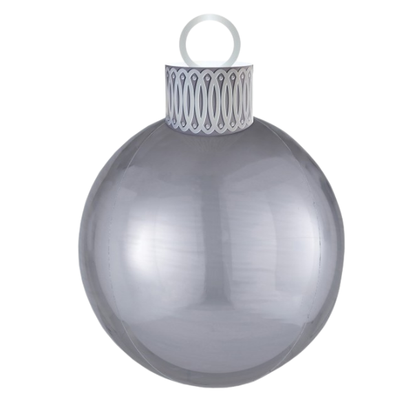 [AMS4040801] Ballon boule de noël - 50 cm (Argent)