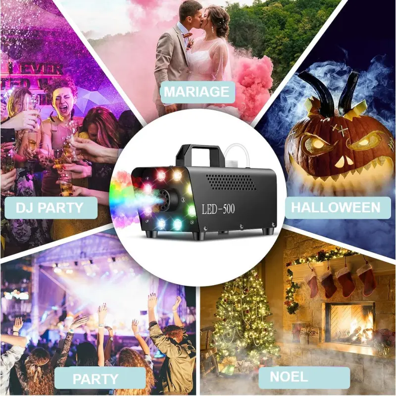 Machine à fumée avec LED - Vente