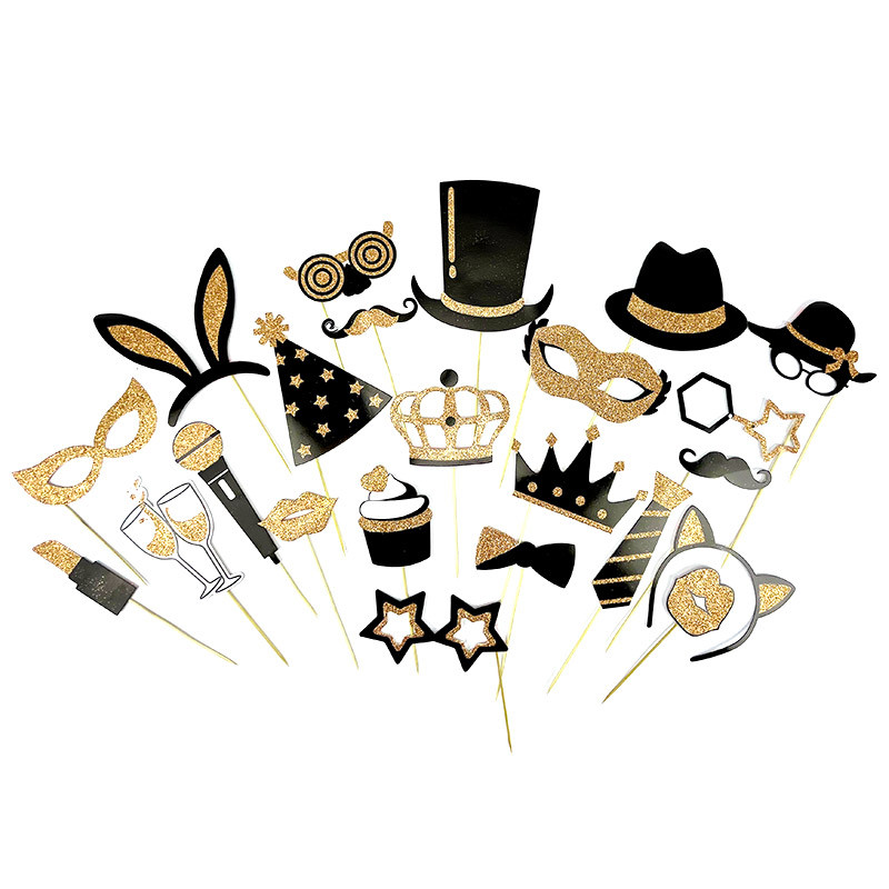 [COT41110] Kit Photobooth noir et or