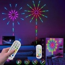Feux d'artifice mural 156 LED diam 125 cm Alimentation cable USB