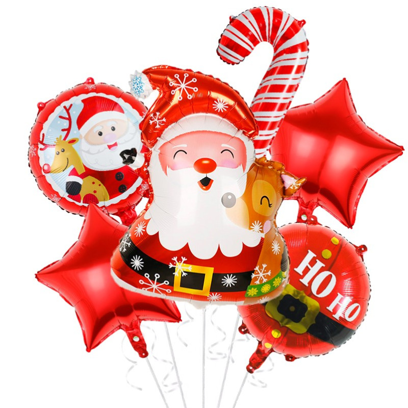 Bouquet de 6 ballons de noel