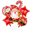 Bouquet de 6 ballons Père Noel 
