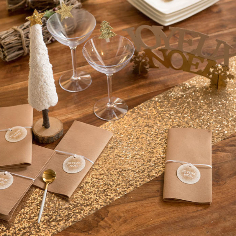Chemin de table pailletés 19cm*3m