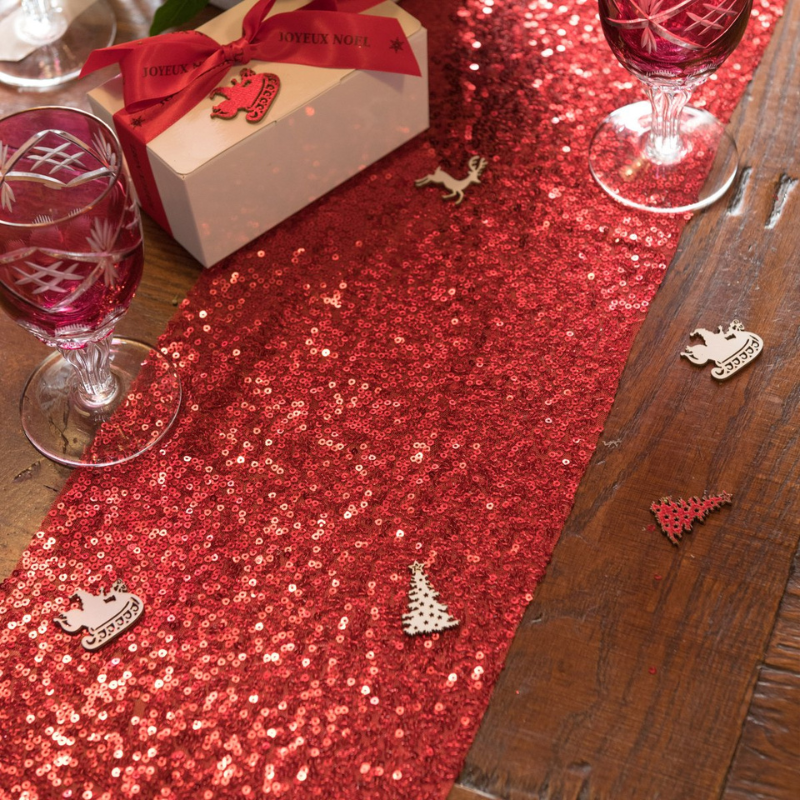 Chemin de table pailletés 19cm*3m