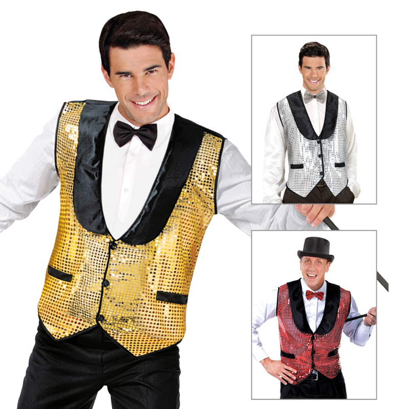 Gilet à sequins pour homme