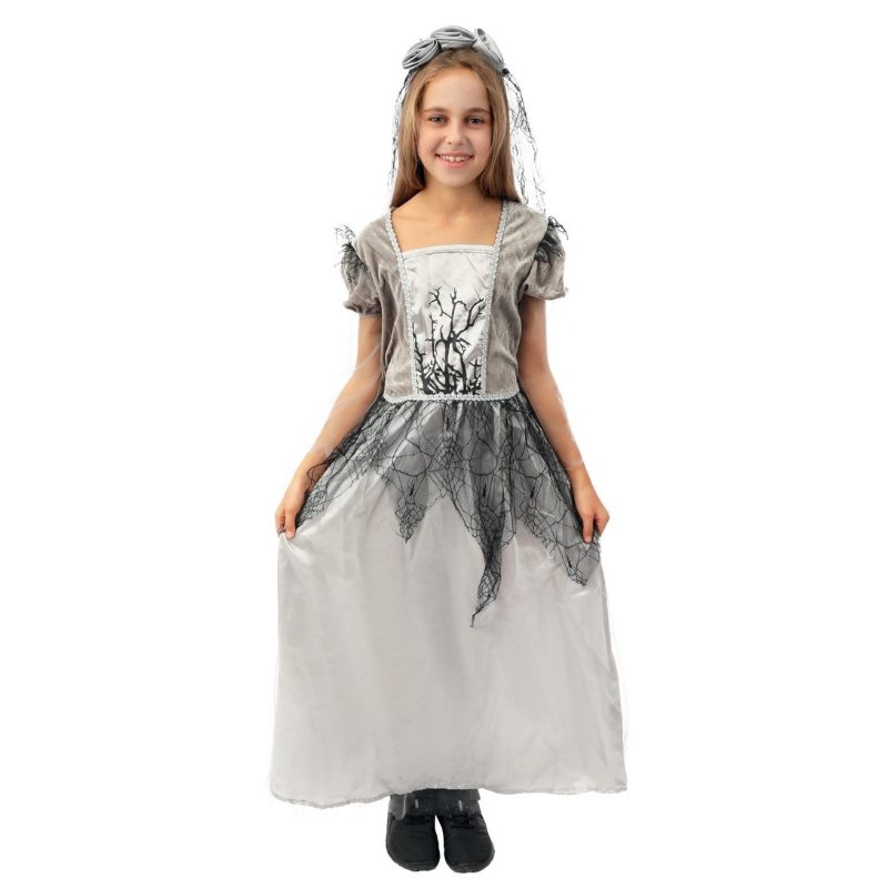 [PCL22039] Spider Bride Costume for Girls (5-6 ans)