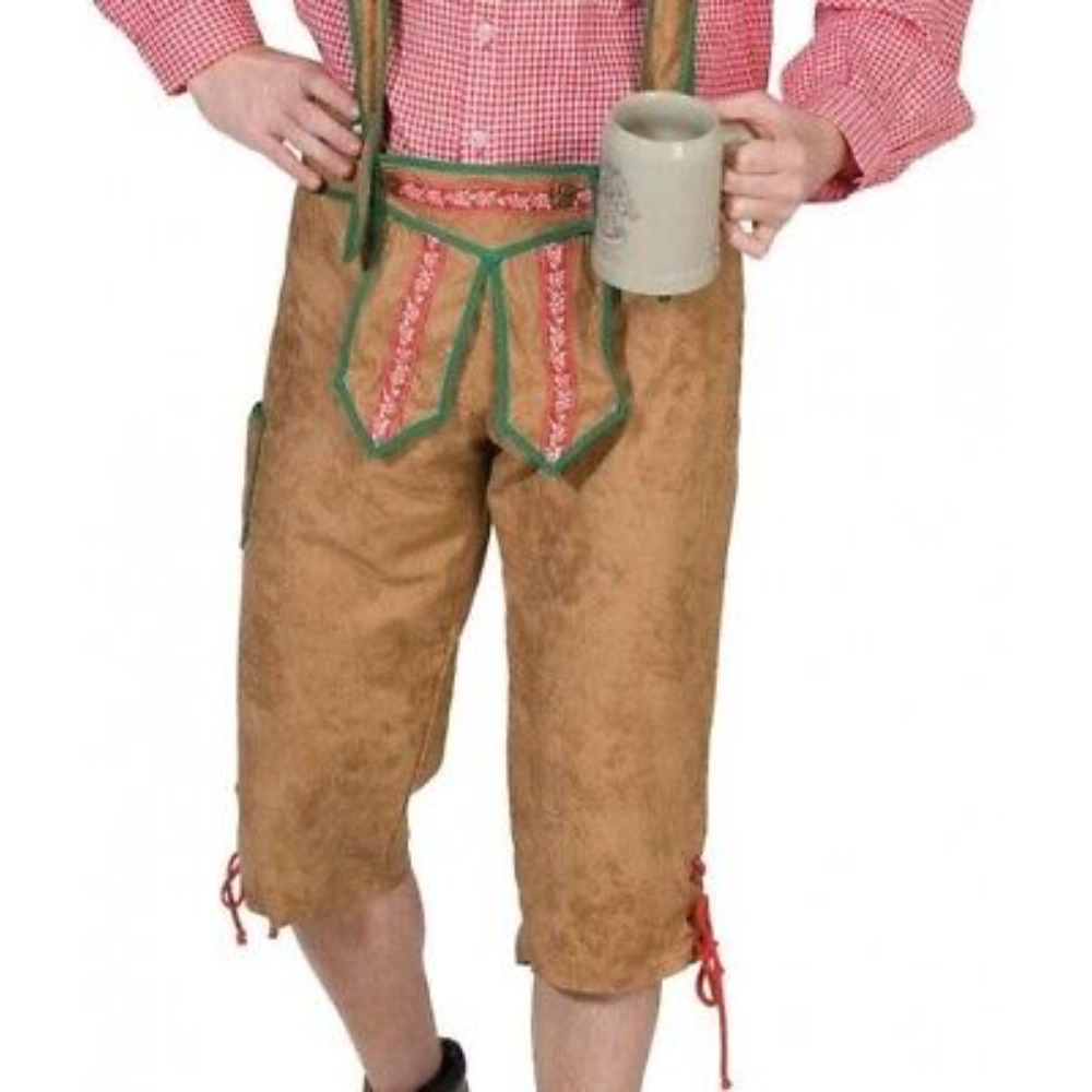 [RUB4913L] Bayerisches Oktoberfest-Lederhosen-Kostüm Herren (L)