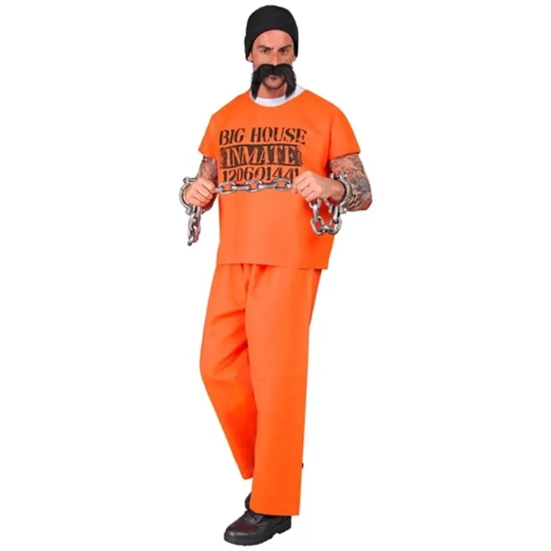 Déguisement adulte prisonnier orange