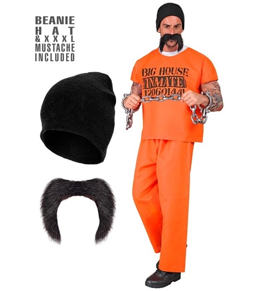 [WID21379] Déguisement adulte prisonnier orange (XS)