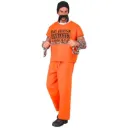 Déguisement adulte prisonnier orange