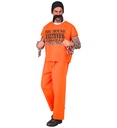 Déguisement homme prisonnier orange