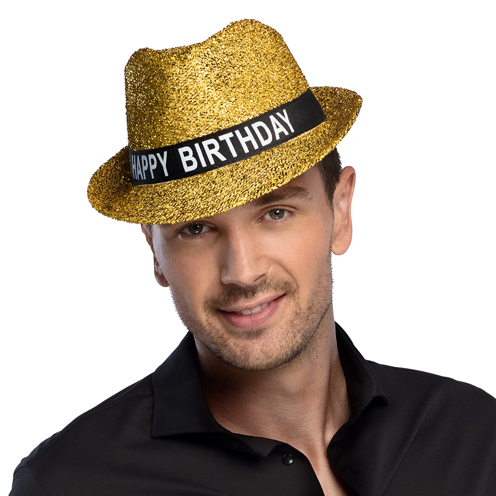 Chapeau "Happy Birthday" or