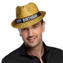 Chapeau "Happy Birthday" or