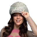 Casquette "Party" sequins et pierres