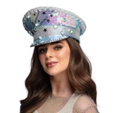 Casquette étoile à sequins et strass