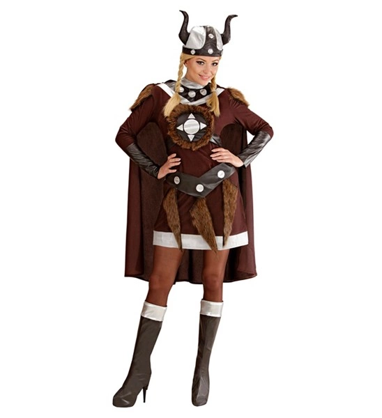 [WID44519] Wikingerin Viktoria Kostüm für Damen (XS)