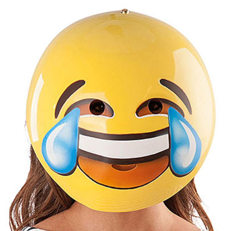 [CAR00189] Vollmaske Emoji-Emotionen (4)