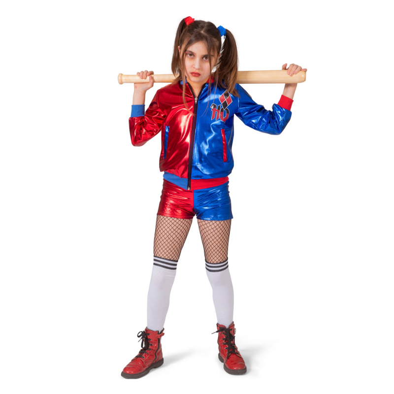 [FUN404323_128] Déguisement d'Harley Quinn pour fille (5-7 ans /128 cm)
