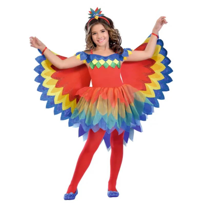 [AMS9903519] Déguisement de Perroquet pour fille (7-8 ans)