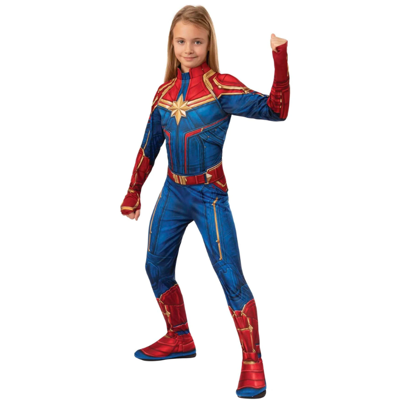 [RUB700594FRT56] Déguisement de Captain Marvel™ pour fille (5-6 ans)