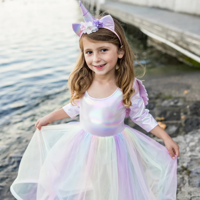 [GRE31013] Déguisement de luxe Licorne pour fille (3-4 ans)