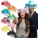 Chapeau de cowboy à franges - 8 couleurs assorties