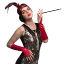 Set accessoires Gatsby rouge