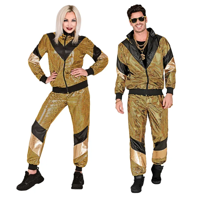 [WID21961] 80's Gold Tracksuit Costume (S)