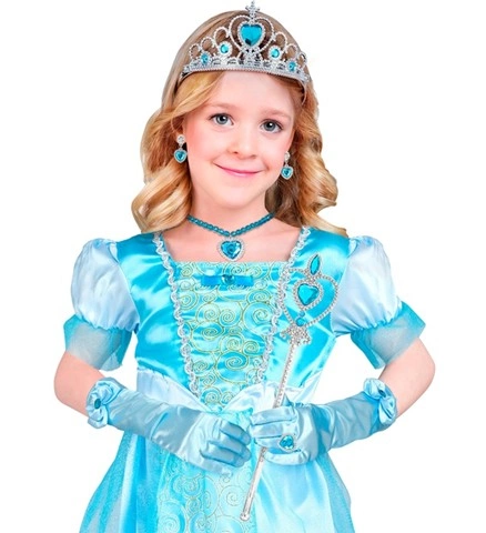 [WID96564] Set de princesse bleu pour fille